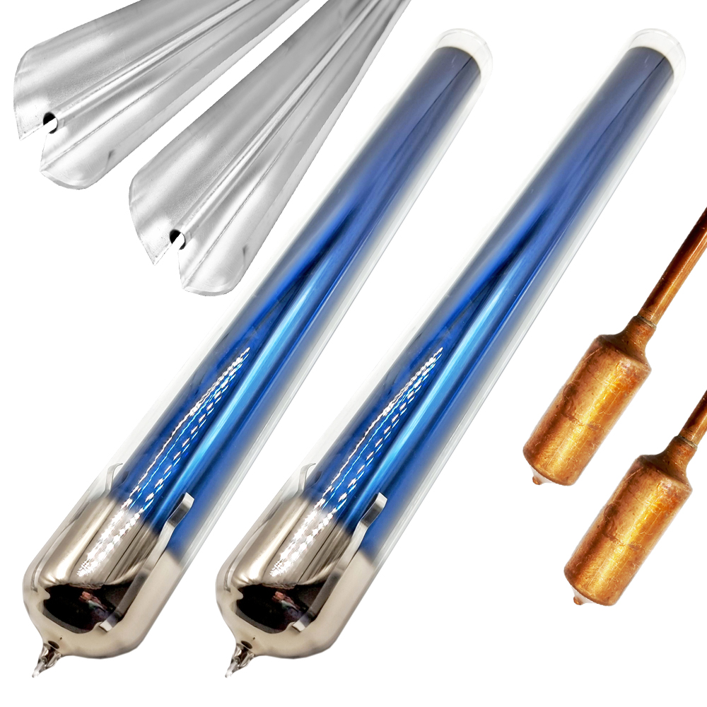 Roehren-Set-HP24 2er-Set Ersatzröhren inkl. 24mm Heat-Pipe für Röhrenkollektoren Vakuumröhrenkollektoren