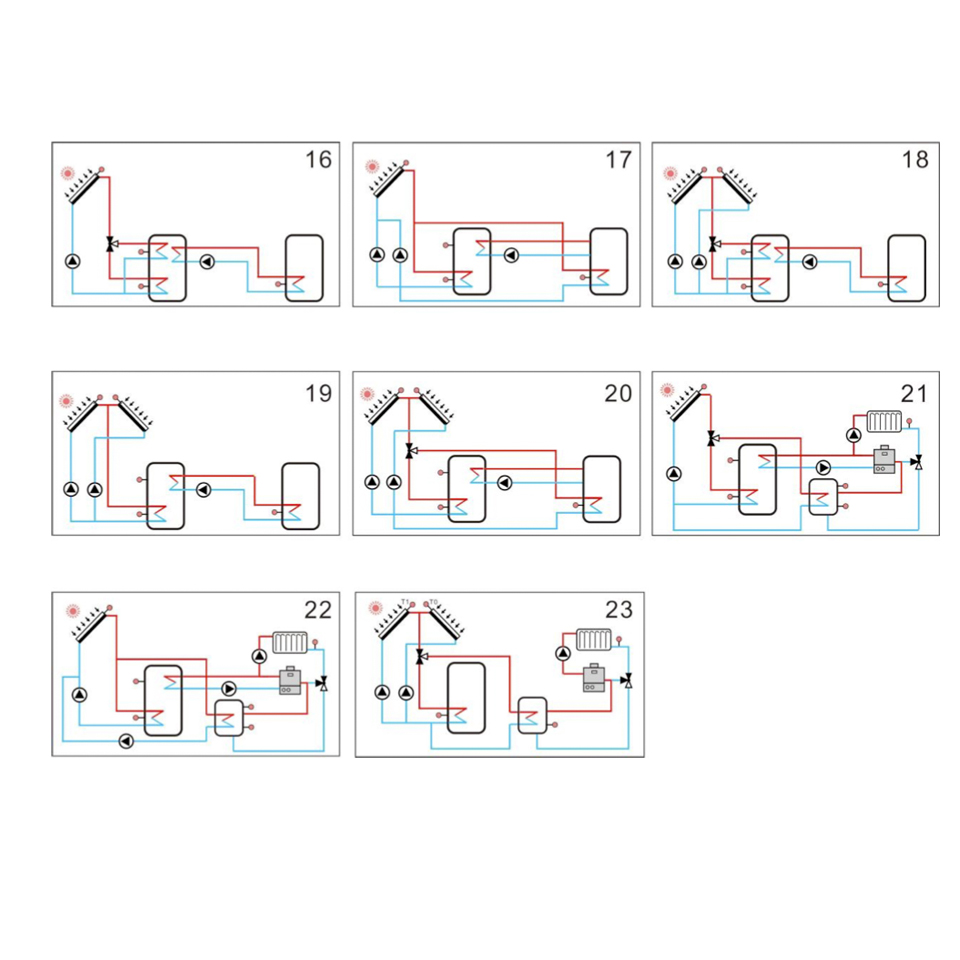 schema16-23 Solarstation SR21H – inkl. SR1568 Solarsteuerung und Shinhoo Solar GPA20-8-130 Hocheffizienzpumpe
