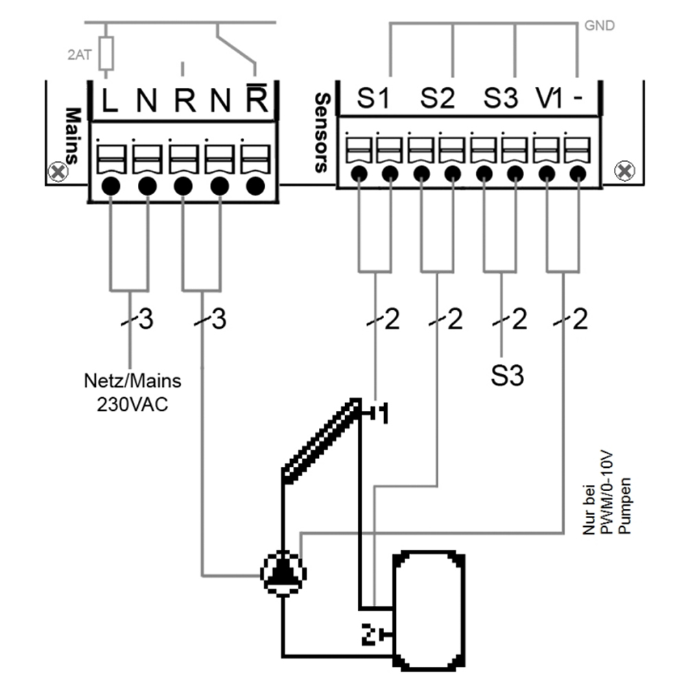 10003mf_04 SOREL Solarsteuerung Solarregler Temperaturdifferenzsteuerung STDC V3 (inkl. 2 x PT1000 Fühler)