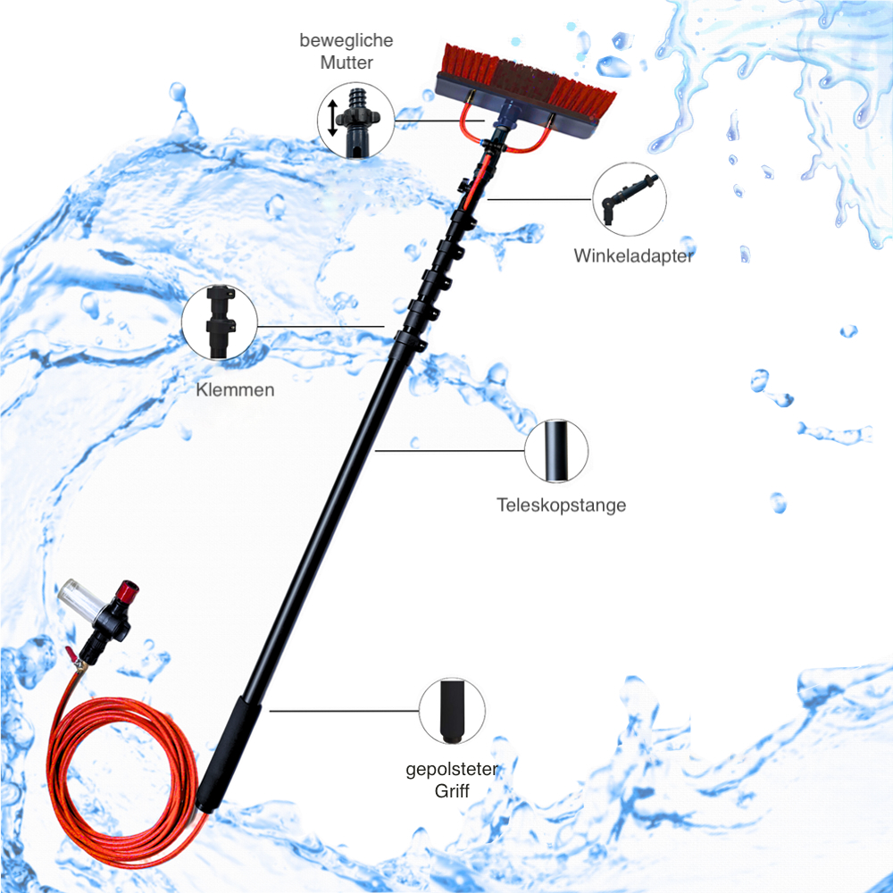 Teleskop-Reinigungsbürste – 4,6 m Länge