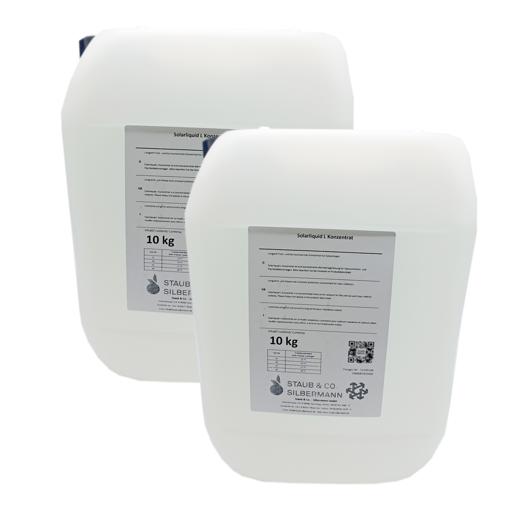 SL-HT-20 10-50 Liter SD24 Solarflüssigkeit Konzentrat Solarliquid L bis -50°C für Kollektoren