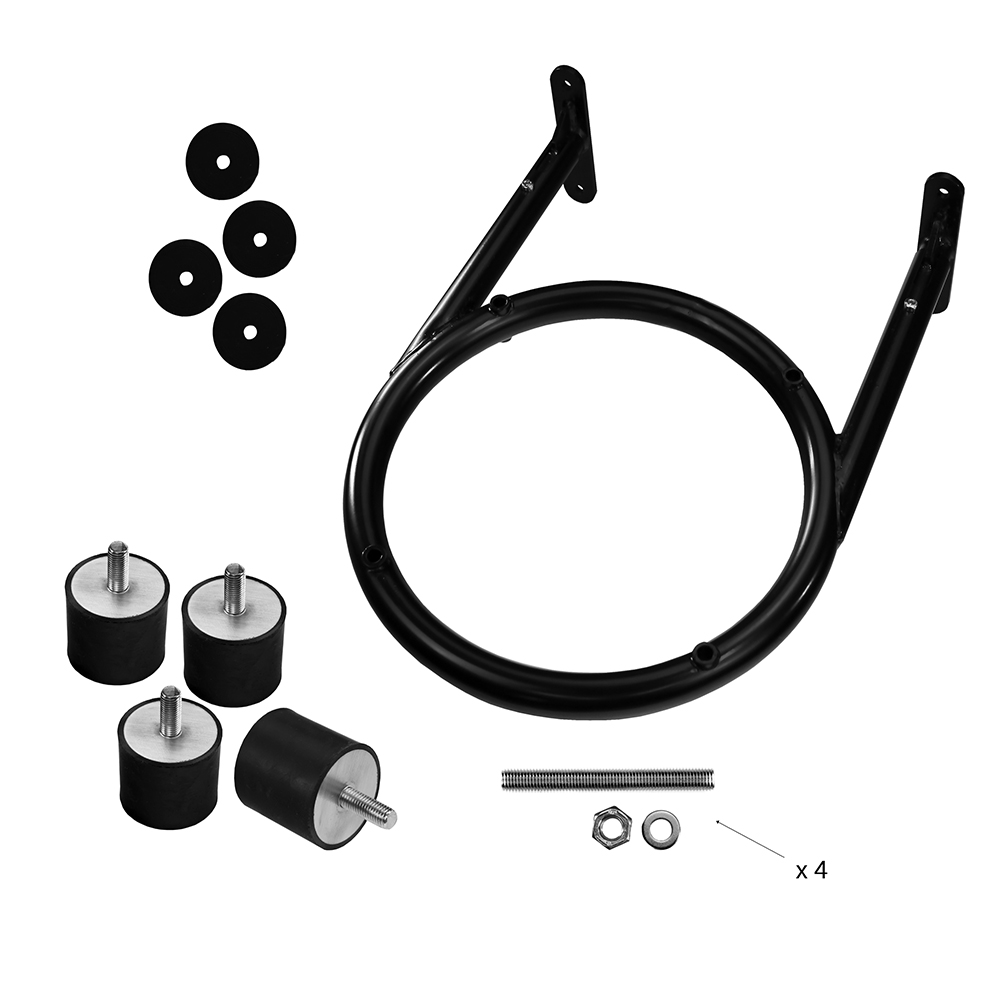 Halterung-Drops-01 Wandhalter mit Schwingungsisolatoren für Luft-Wasser-Wärmepumpe Drops 4.1 und 4.2