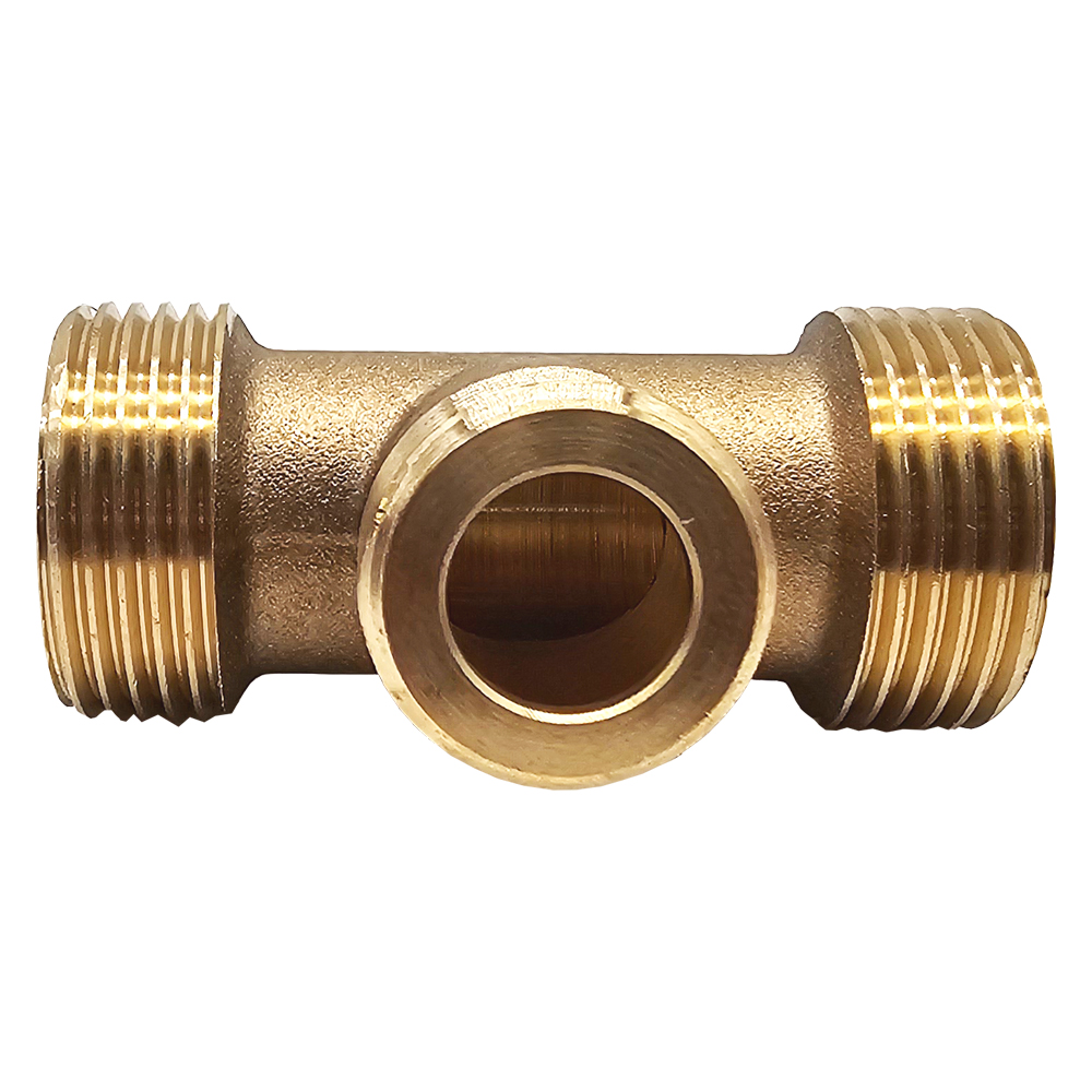Reduziertes T-Stück flachdichtend 3/4" x 1/2" x 3/4" aus Messing, Ideal für Heizung und Solar, Außengewinde mit breiter Dichtfläche, für Edelstahlwellrohre und Solarleitungen Reduziertes T-Stück flachdichtend 3/4" x 1/2" x 3/4" aus Messing, Ideal für Heizung und Solar, Außengewinde mit breiter Dichtfläche, für Edelstahlwellrohre und Solarleitungen