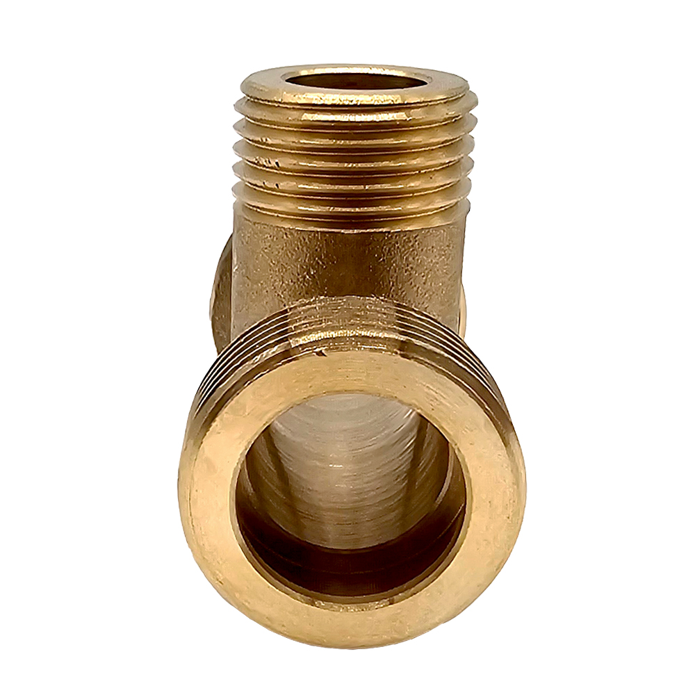 Reduziertes T-Stück flachdichtend 3/4" x 1/2" x 3/4" aus Messing, Ideal für Heizung und Solar, Außengewinde mit breiter Dichtfläche, für Edelstahlwellrohre und Solarleitungen Reduziertes T-Stück flachdichtend 3/4" x 1/2" x 3/4" aus Messing, Ideal für Heizung und Solar, Außengewinde mit breiter Dichtfläche, für Edelstahlwellrohre und Solarleitungen