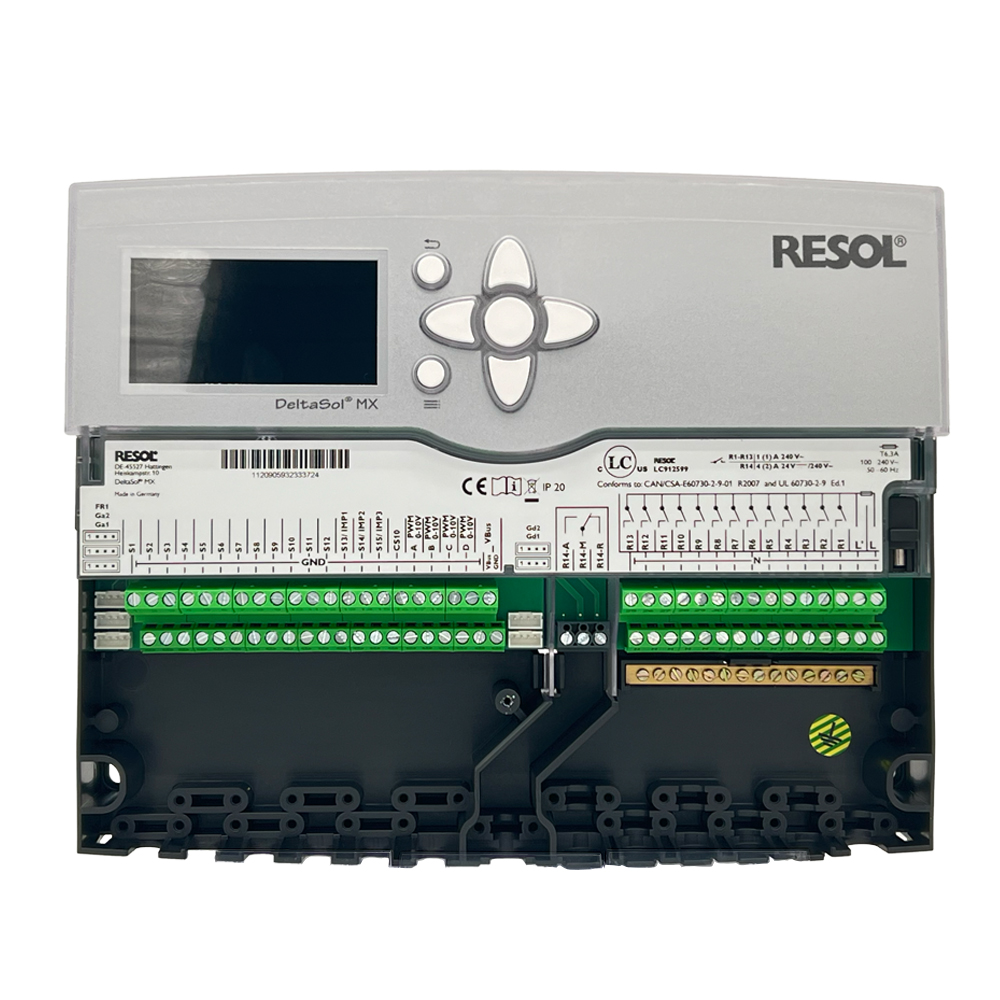 11599210_03 Solarsteuerung Resol DeltaSol MX (inkl. 2 x FKP6 - 4 x FRP6) - Komplettpaket