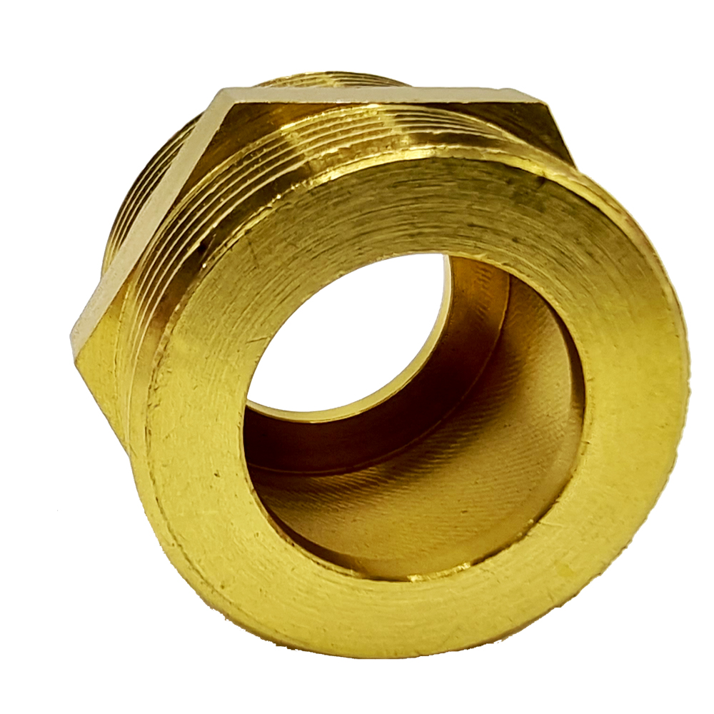 Doni-003 Messing Doppelnippel 3/8" bis 1 1/2" - beidseitig flachdichtend - Trinkwasser geeignet