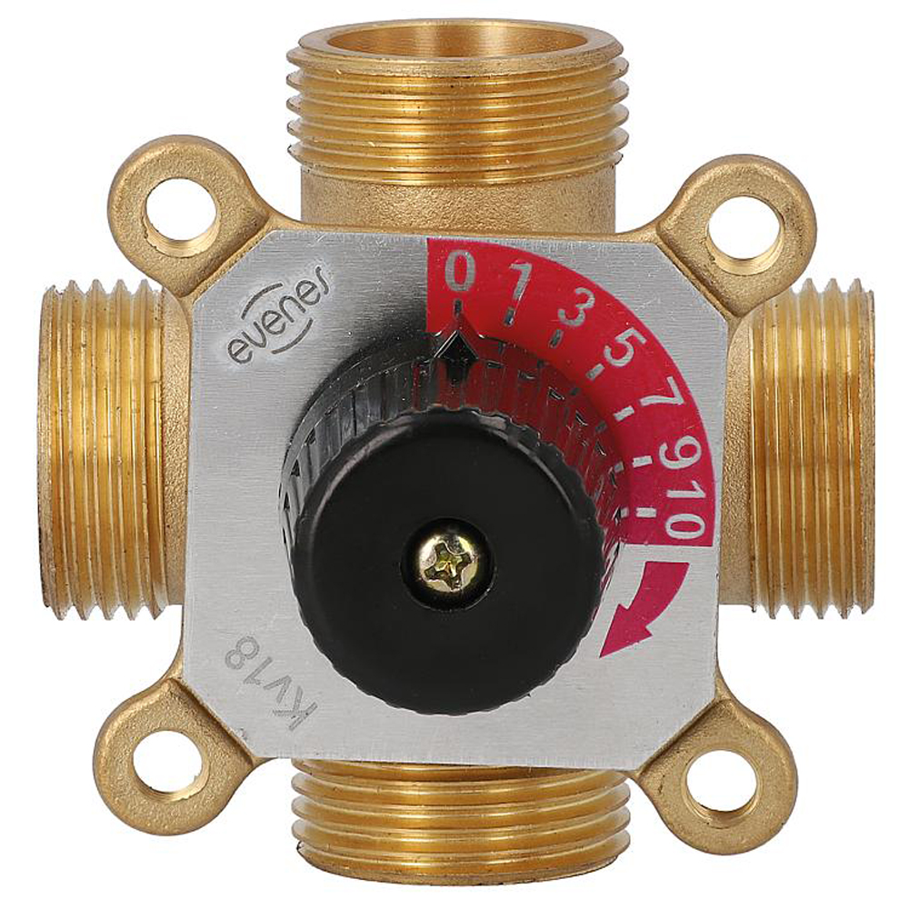 9006098-01 4-Wegemischer Easyflow AG DN32 1 1/4" KV9,0 Umschaltventil 4-Wege-Mischer Typ 4A