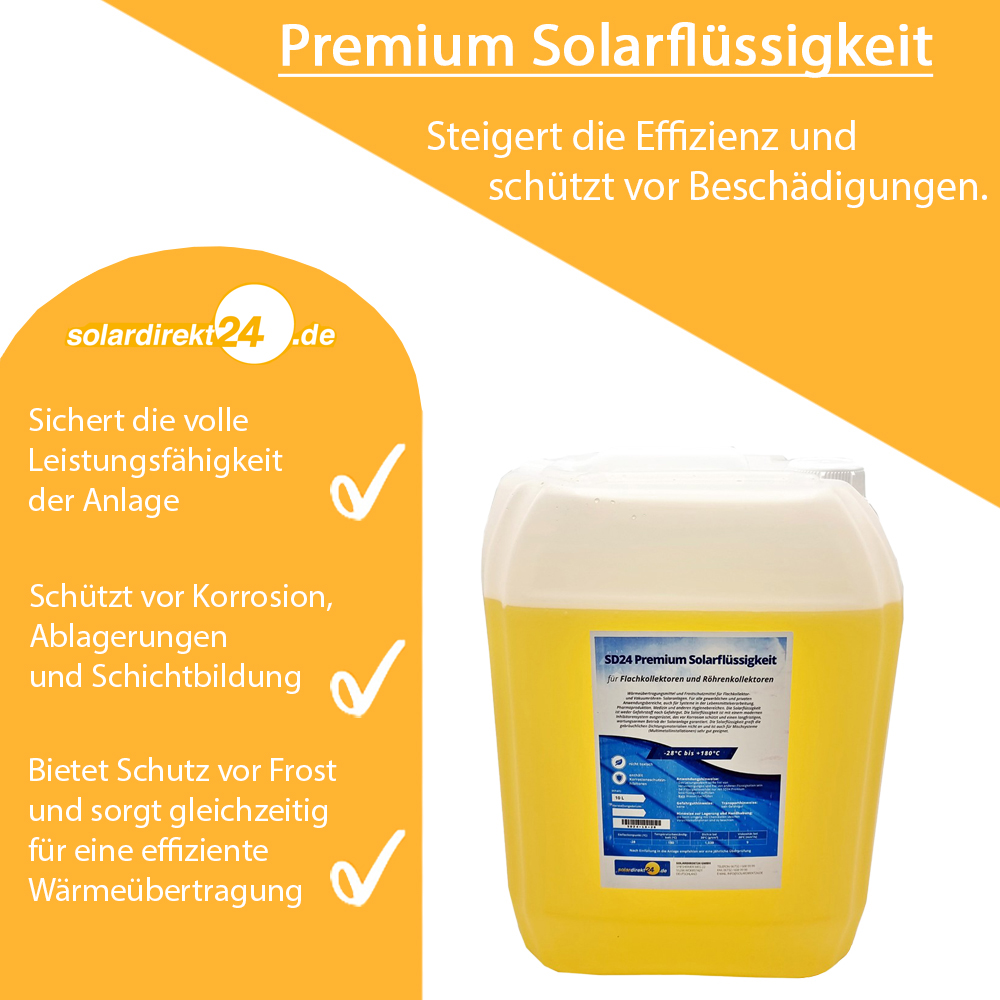 Solarflüssigkeit Frostschutz bis -28°C Wärmeträgermedium Solarliquid