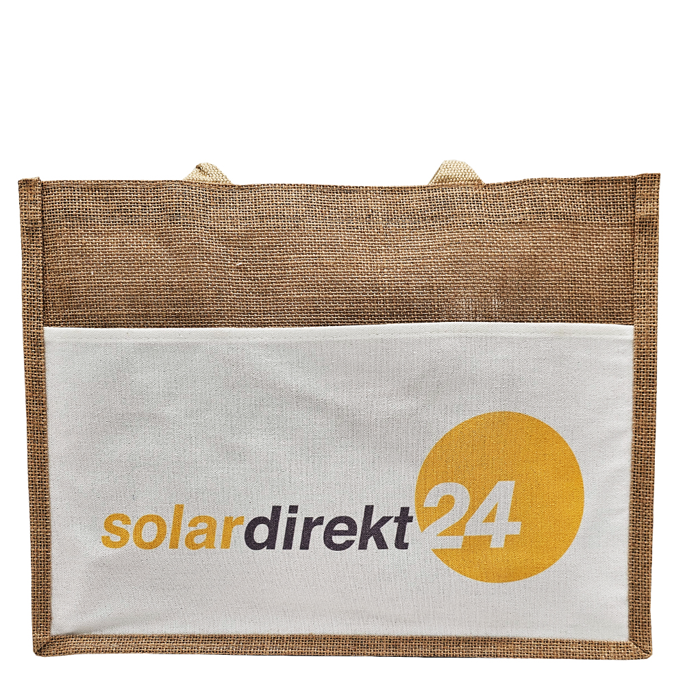 Tasche aus Jute - Premium Shopping Bag - Tragetasche Einkaufstasche Tasche aus Jute - Premium Shopping Bag - Tragetasche Einkaufstasche