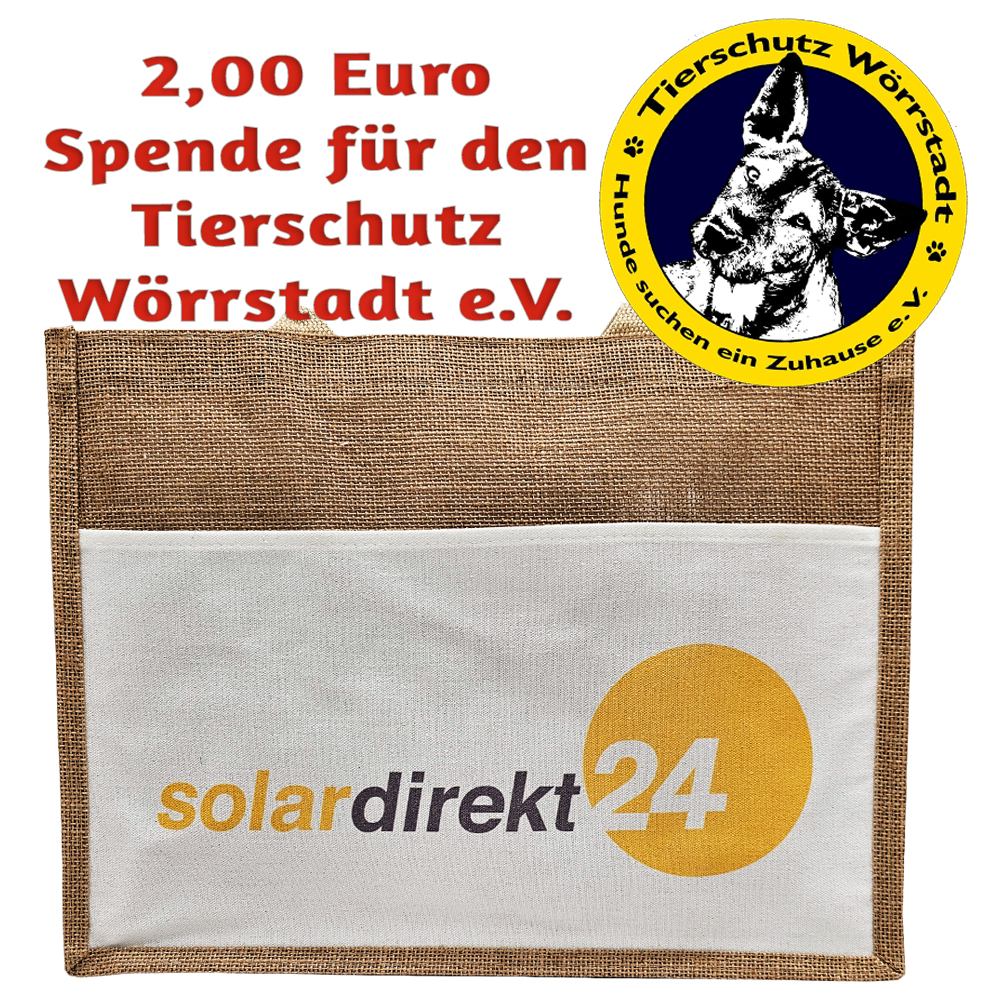 Tasche aus Jute - Premium Shopping Bag - Tragetasche Einkaufstasche Tasche aus Jute - Premium Shopping Bag - Tragetasche Einkaufstasche