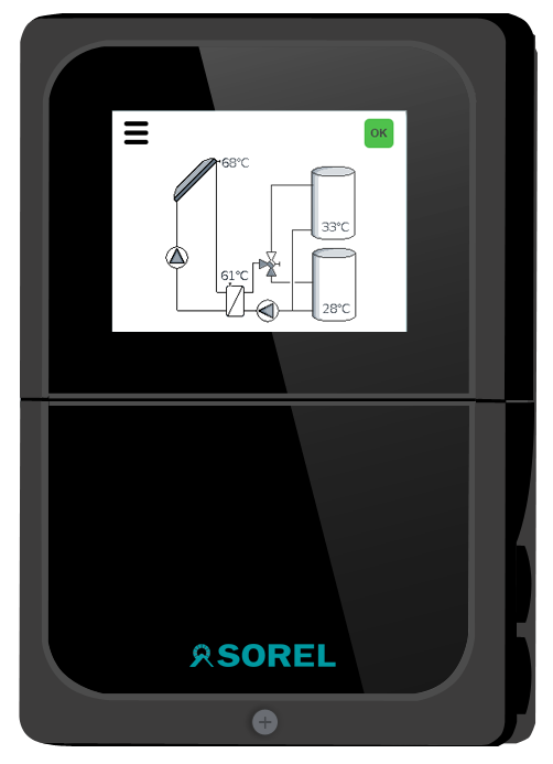 SOREL Solarsteuerung Solarregler Temperaturdifferenzsteuerung TDC SMART ADVANCE (inkl. 2 x PT1000 Fühler)
