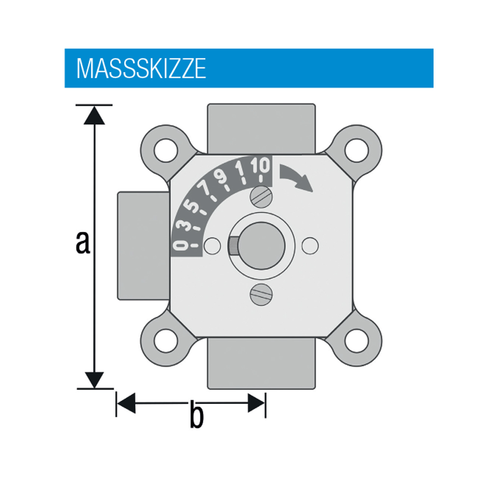 9006075-03 3-Wege-Mischer Easyflow DN15–DN25 – Hochwertiges Heizungsventil mit Innengewinde
