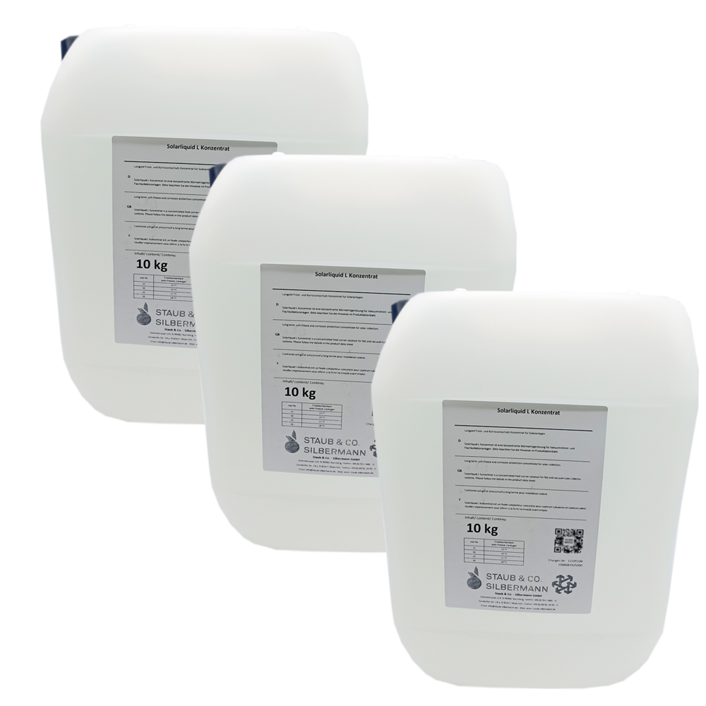 SL-HT-30 10-50 Liter SD24 Solarflüssigkeit Konzentrat Solarliquid L bis -50°C für Kollektoren