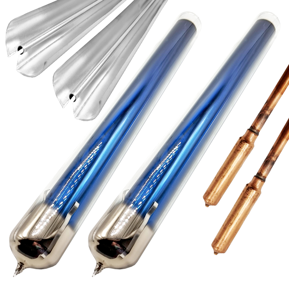 Roehren-Set-HP14 2er-Set Ersatzröhren inkl. 14mm Heat-Pipe für Röhrenkollektoren Vakuumröhrenkollektoren