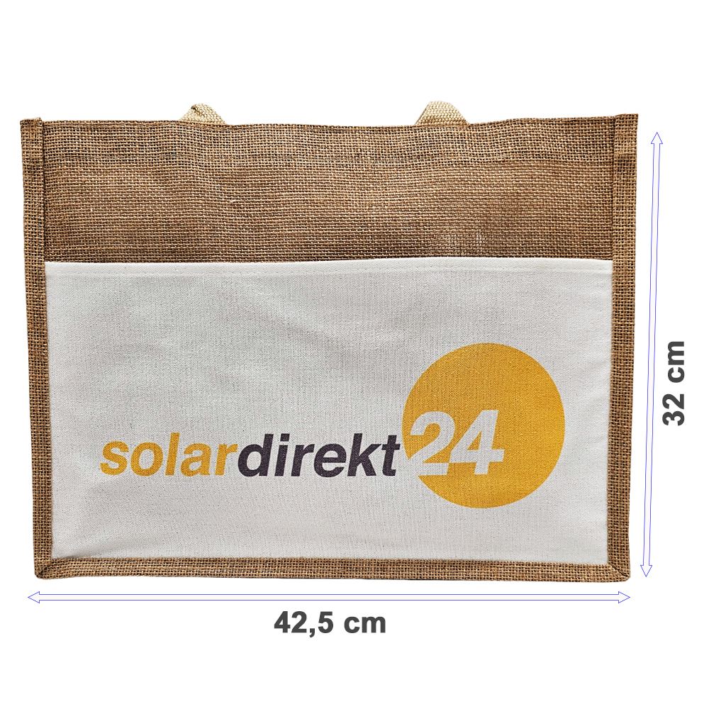 Tasche aus Jute - Premium Shopping Bag - Tragetasche Einkaufstasche Tasche aus Jute - Premium Shopping Bag - Tragetasche Einkaufstasche