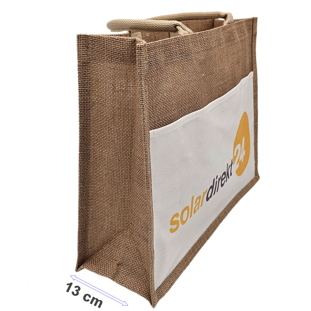 Tasche aus Jute - Premium Shopping Bag - Tragetasche Einkaufstasche Tasche aus Jute - Premium Shopping Bag - Tragetasche Einkaufstasche