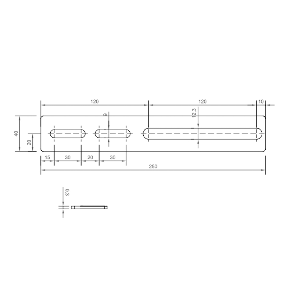K23712-2er-02 SUNBALLAST 2er-Set NO-FLEX Aluminumplatte Verstärkungselement für große Module - 0% MwSt.
