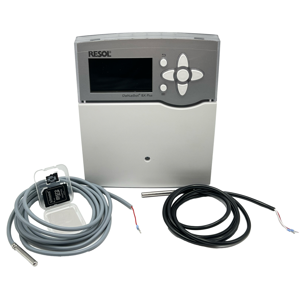 11500140_04 Solarsteuerung Resol DeltaSol BX Plus (inkl. 5 PT1000 Fühlern - 2 x FKP6 - 3 x FRP6) - Komplettpaket