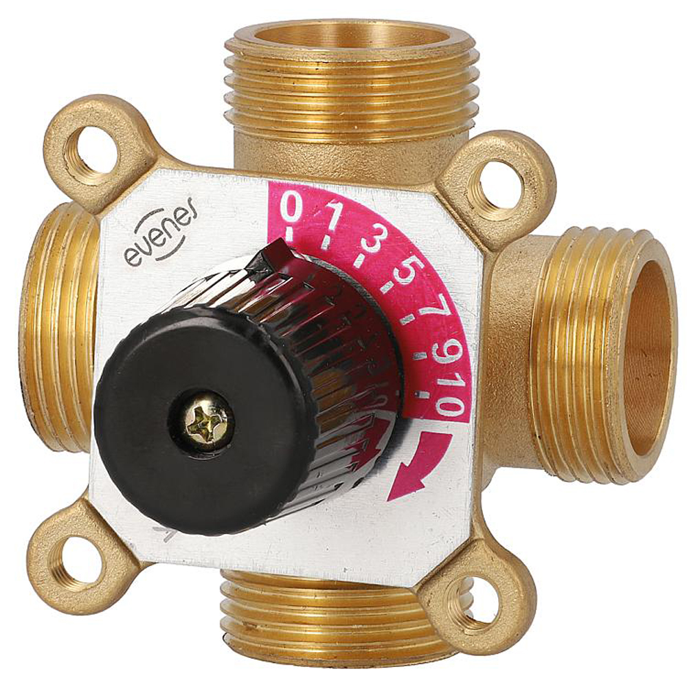 9006098-02 4-Wegemischer Easyflow AG DN32 1 1/4" KV9,0 Umschaltventil 4-Wege-Mischer Typ 4A