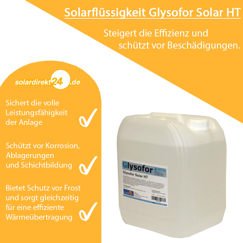 Hochtemperaturbeständige Solarflüssigkeit Glysofor Solar HT Solarliquid Hochtemperaturbeständige Solarflüssigkeit Glysofor Solar HT Solarliquid
