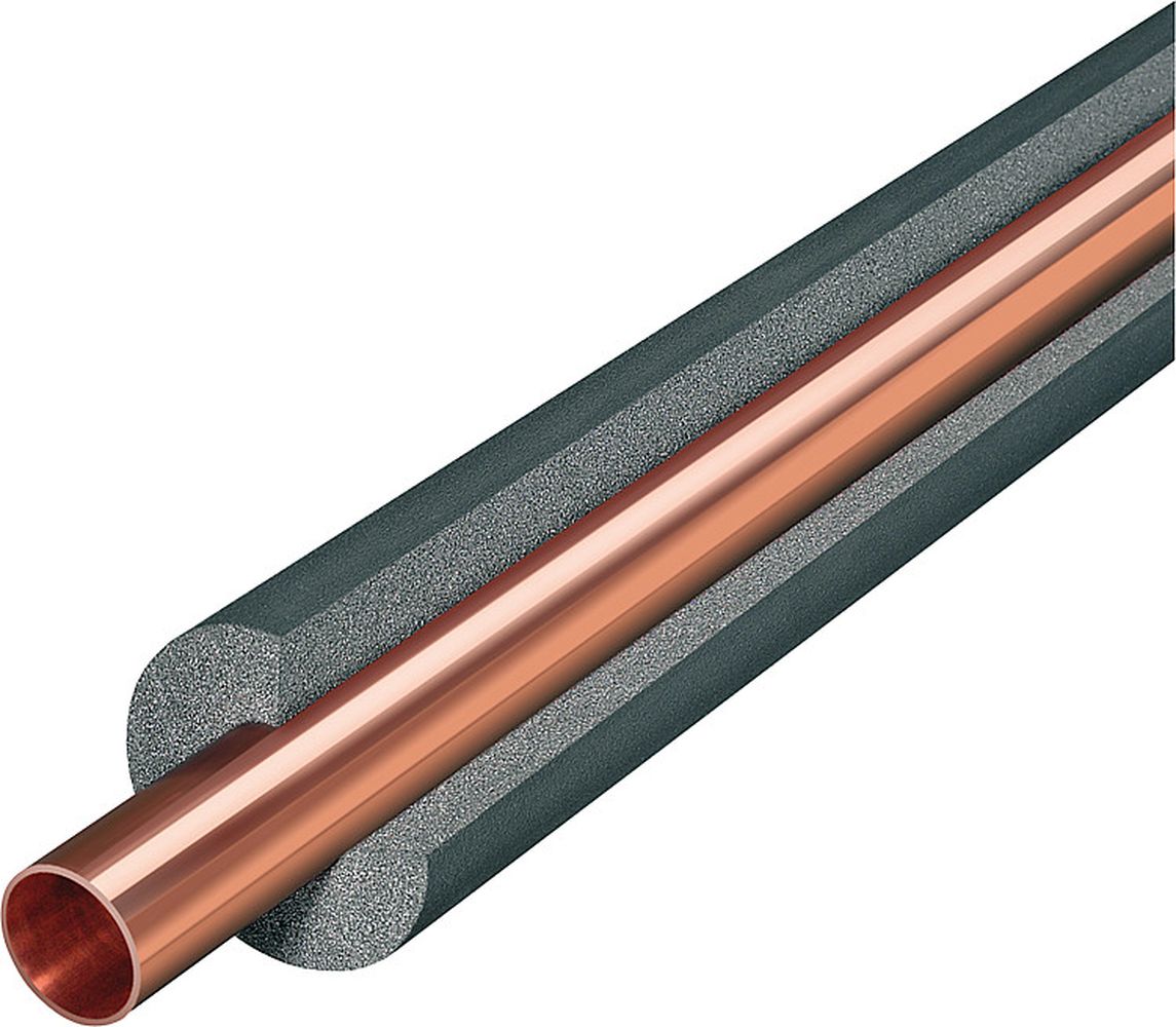 Endlosisolierung-2 2 x 1 Meter Climaflex PE Rohrisolierung Dämmung Isolierschlauch Ø15 x 9mm Dämmstärke