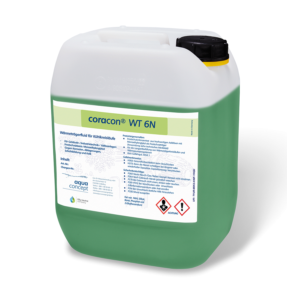 coracon® WT 6N Konzentrat 20L – Frost- und Korrosionsschutz für Heizkreisläufe & Erdsonden – Monoethylenglykol-Basis