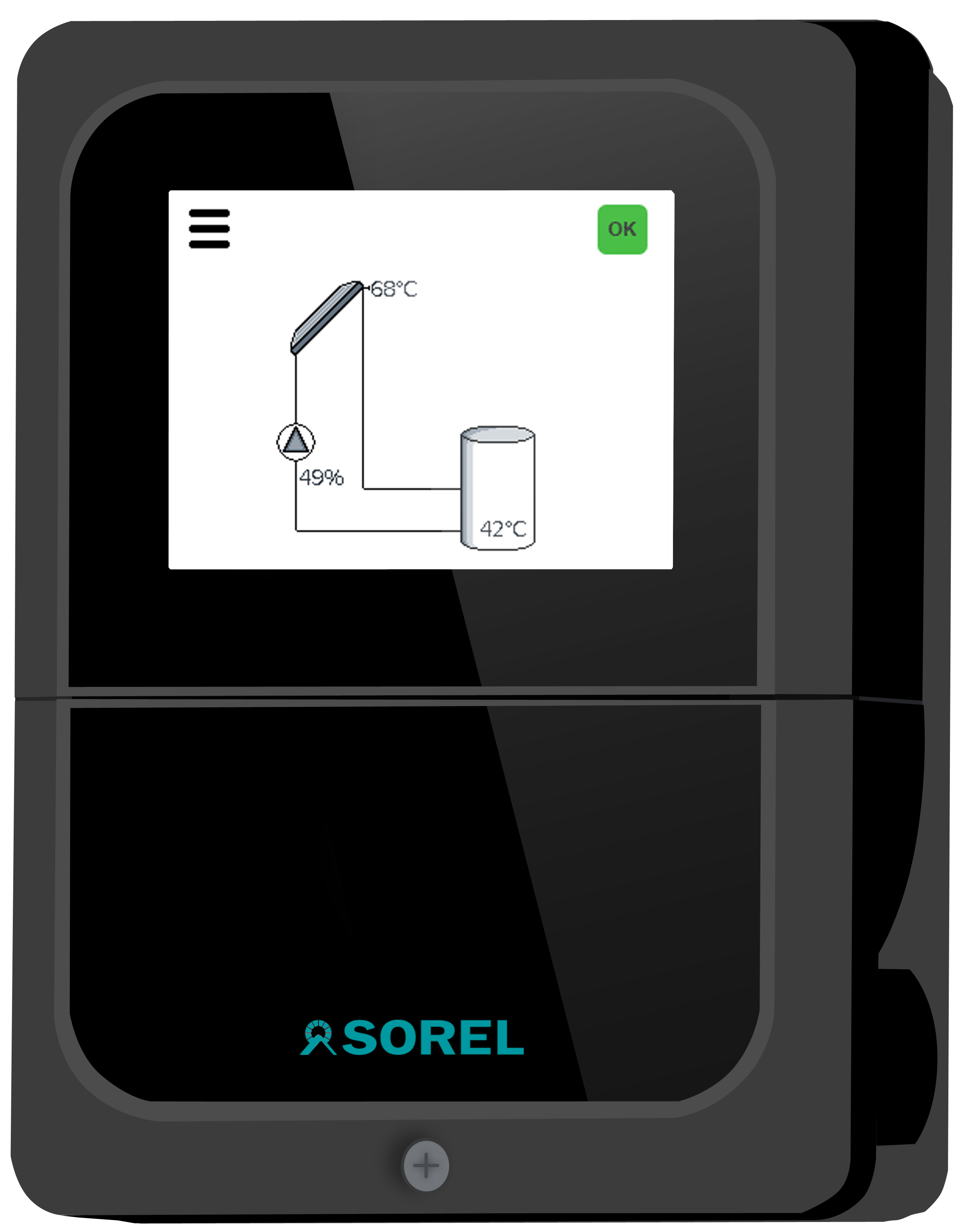 SOREL Solarsteuerung Solarregler Temperaturdifferenzsteuerung TDC SMART BASIC (ohne Fühler)