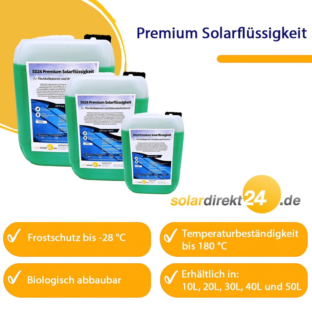 Solarflüssigkeit Wärmeträgermedium Solarliquid bis -28°C