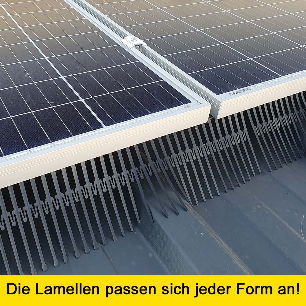 Birdstop Eckstück H: 12cm Vogelschutz für Solaranlagen – Marderschutz für PV-Module & Dach