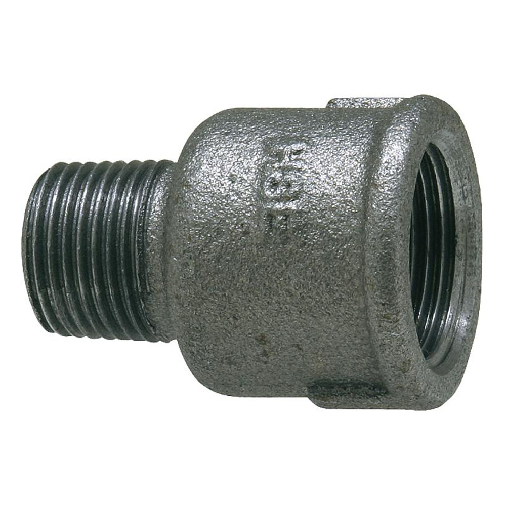 9308852-01 Temperguss Reduktionsmuffe 1 1/4" x 1" IG/AG Fitting schwarz