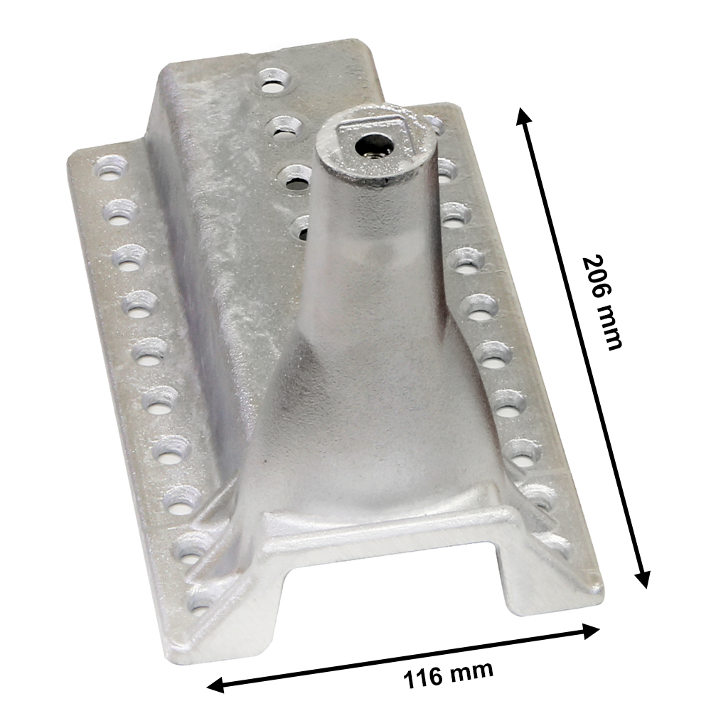UDGH01-02 Universal Dach Gerätehalter + Manschette AufdachDicht Aufdachhalter Antennenhalter Alumini
