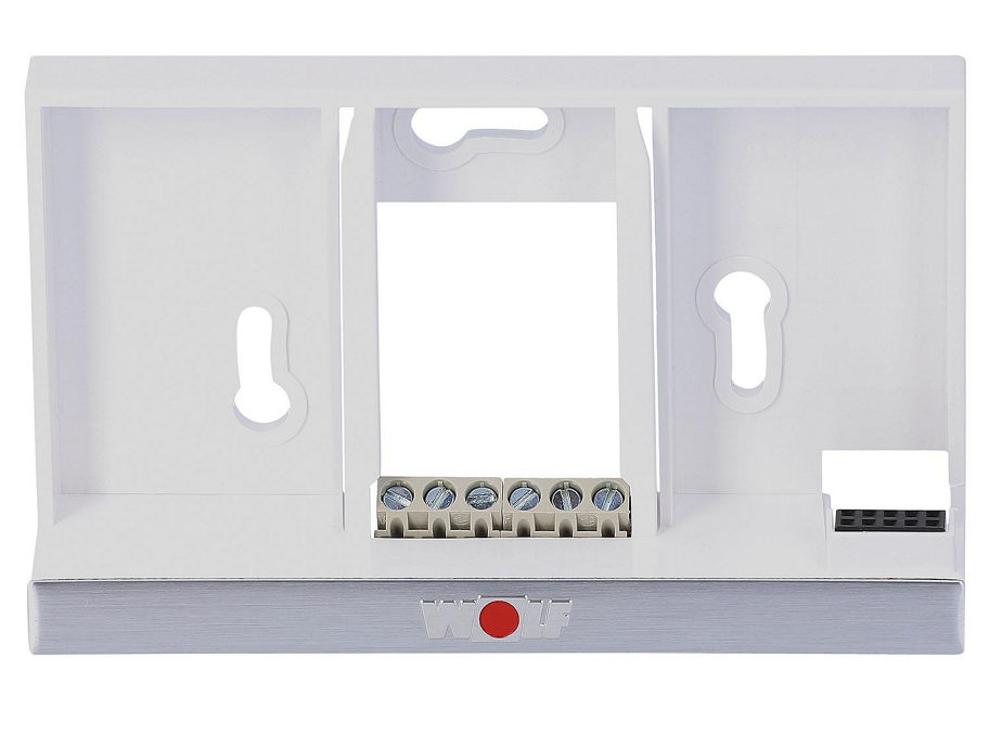 Wolf Wandsockel für BM-2 Bedienmodul, weiß Wolf Wandsockel für BM-2 Bedienmodul, weiß