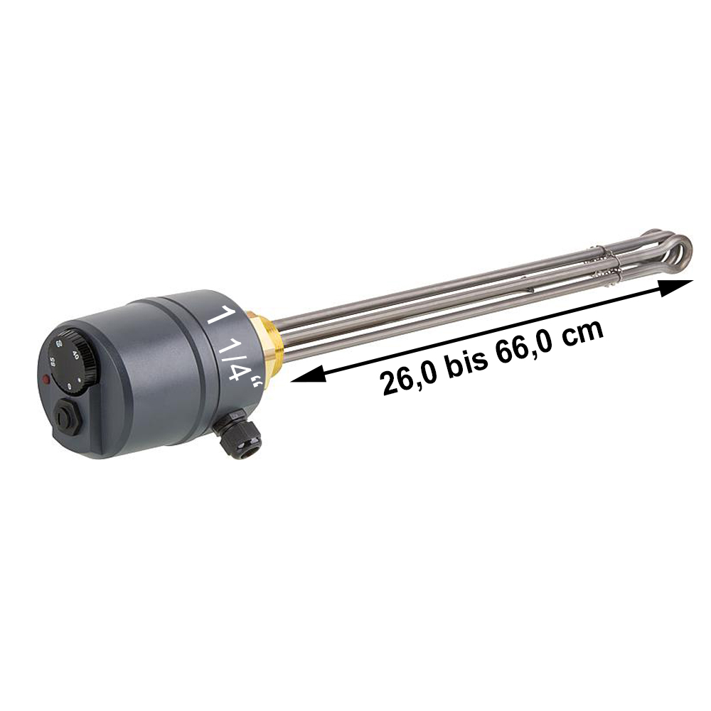 EHK-01 Elektroheizstab 3.0 KW bis 9.0 kW DN32 (1 1/4") Einschraubheizkörper Heizstab Heizpatrone