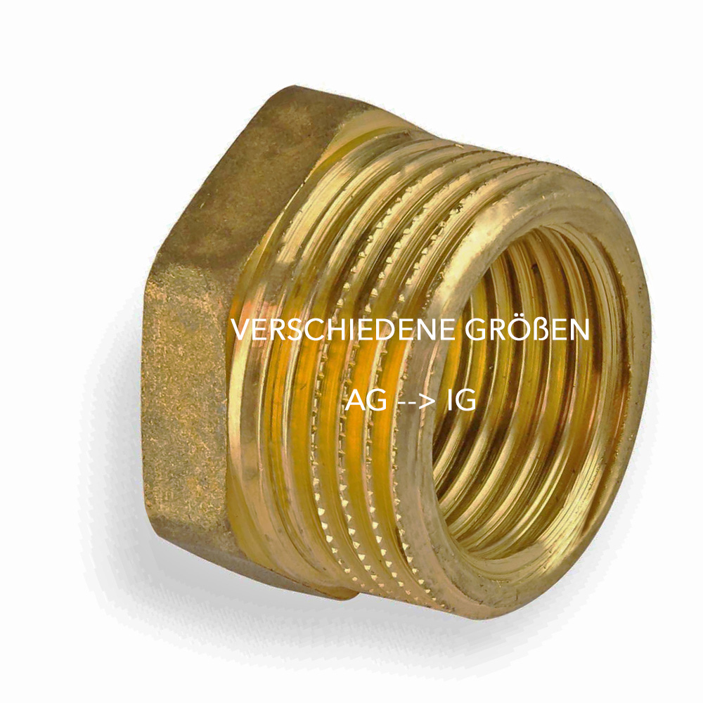Messingstopfen DN10 bis DN50 Messingfitting 3/8" bis 2" Stopfen Messing Außengewinde