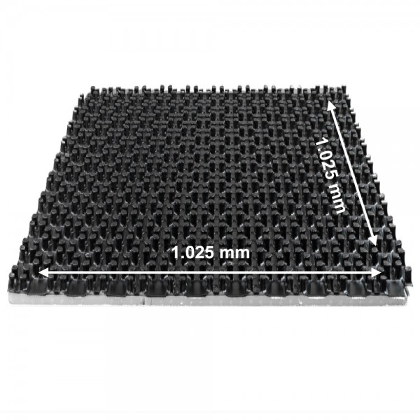 20qm Noppenplatte DEO 11mm mit Wärmedämmung 60 kPa WLG035 Fußbodenheizung