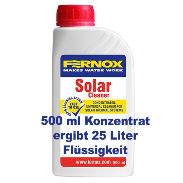 Fernox Solar Cleaner C Konzentrat 500 ml Universalreiniger für Solarsysteme Reiniger Solarflüssigkei