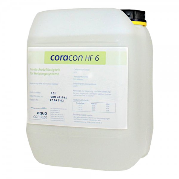 Coracon HF6 Konzentrat Heizungsschutz Frostschutz für Wasserheizungssysteme